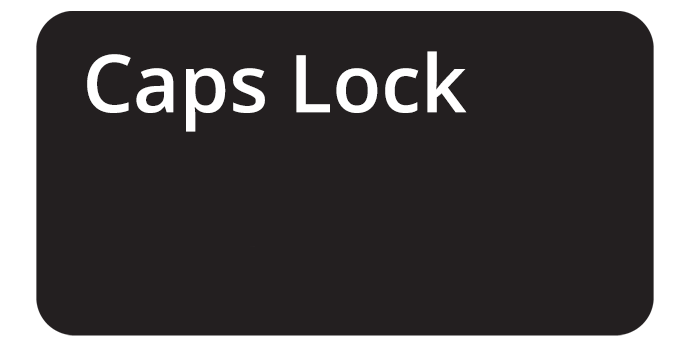 The Caps Lock key
